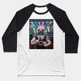 Metal Pug Baseball T-Shirt